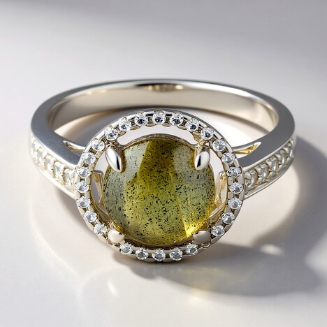 Anello in argento con Labradorite