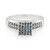 Anello placcato in platino con Diamante Fancy
