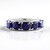 Anello in argento con Zaffiro Blu del Madagascar (de Melo Essence)