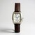 Orologio con cinturino in pelle con Tsavorite