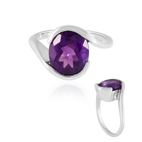 Sibirischer Amethyst-Silberring