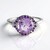 Anello in argento con Ametista Rose de France