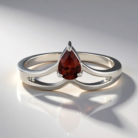 Anello in argento con Zircone Rosa