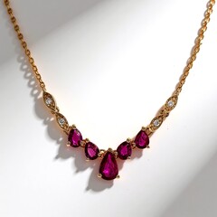 Collana in oro con Rubino Mozambico (CIRARI)