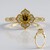 Anello in oro con Zircone Giallo