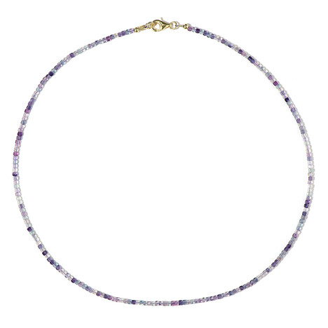 Collana in argento con Fluorite