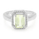 Bague en argent et Kunzite jaune canari