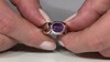 Zilveren ring met een Siberische amethist