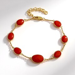 Bracciale in argento con Corniola (KM by Juwelo)