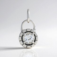 Ciondolo in argento con Danburite