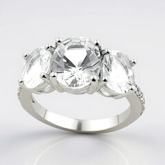 Anello in argento con Danburite