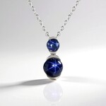 Collana in argento con Zaffiro Stellato Blu