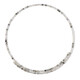 Collana rigida in acciaio con Zircone (Riya)
