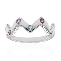 Anello in argento con Topazio Blu Svizzero