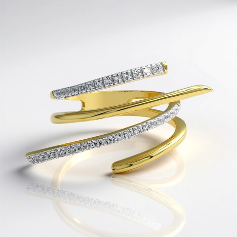 Anello in argento con Topazio Bianco