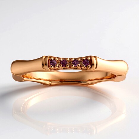 Anello in argento con Rodolite (TPC)