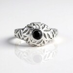 Anello in argento con Diamante Nero (Ornaments by de Melo)