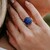 Zilveren ring met tanzanieten (Gems en Vogue)