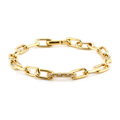 Zilveren armband met I3 (I) Diamanten