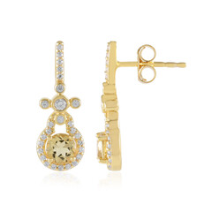 Orecchini in argento con Berillo Giallo