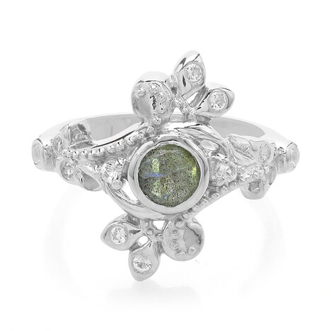 Romanian Spectrolite Silver Ring