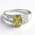 Anello in argento con Quarzo Oliva