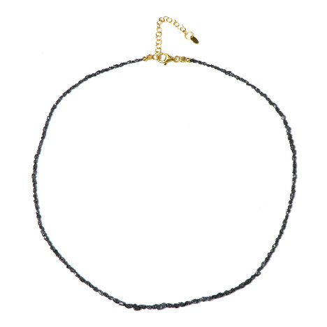 Collana in argento con Diamante Nero