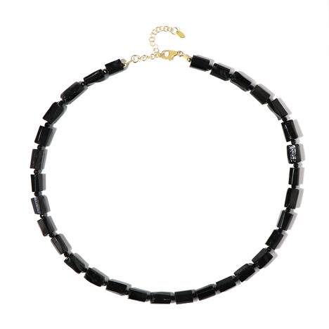 Collana in argento con Tormalina Nera