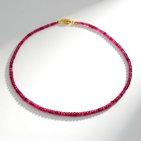 Collana in oro con Tormalina Rosa