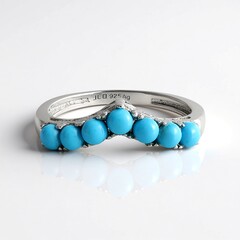 Anello in argento con Turchese Sleeping Beauty (Faszination Türkis)