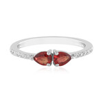 Anillo en plata con Rubí de Tanzania