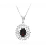 Collar en plata con Granate