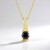 Collana in argento con Diamante Nero