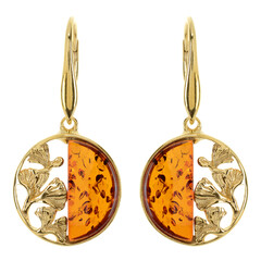Orecchini in argento con Ambra Baltica