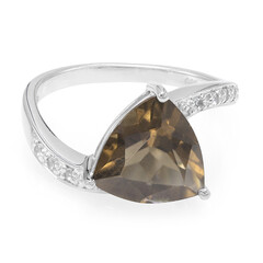 Rauchquarz-Silberring