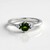 Anello in argento con Diopside Russo