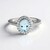 Anello in argento con Acquamarina Brasiliana