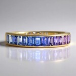 Anello in oro con Zaffiro Fancy (CIRARI)