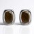 Orecchini in argento con Legno Fossile (dagen)