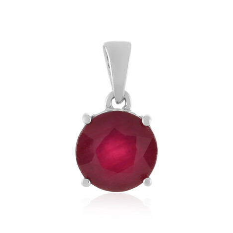 Pendentif en argent et Rubis de Madagascar