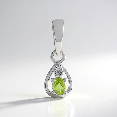 Ciondolo in argento con Peridoto