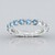 Anello in argento con Topazio Blu Cielo