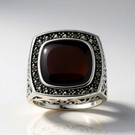 Mother of Pearl Silver Ring (Annette classic)