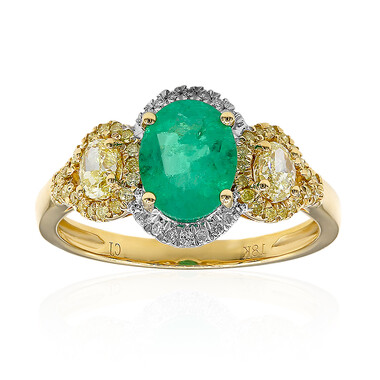 AAA-Sambia-Smaragd-Goldring (CIRARI)