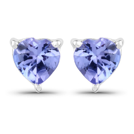 Pendientes en plata con Tanzanita