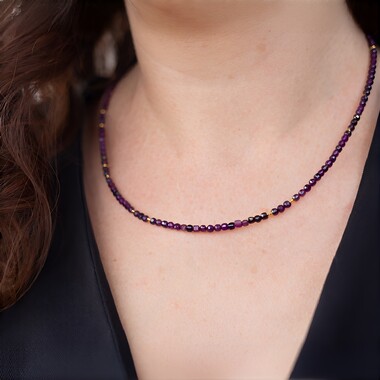 Collana in argento con Rubino
