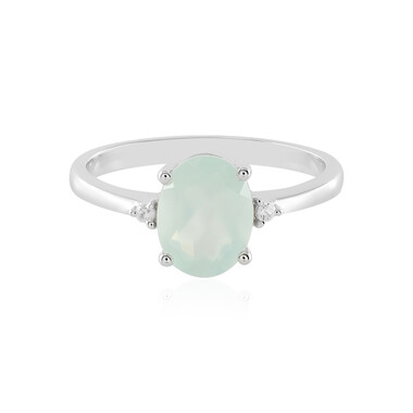 Aqua-Chalzedon-Silberring