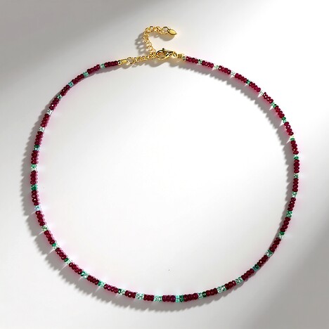 Collana in argento con Rubino del Madagascar