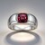Anello in argento con Granato Malawi