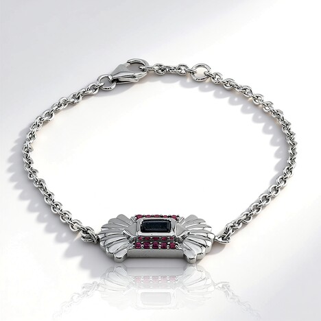 Bracciale in argento con Topazio Blu Londra (Remy Rotenier)